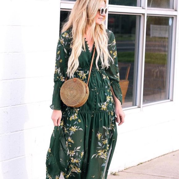 Francesca's Collections Handbags - Round Rattan Crossbody Bag
